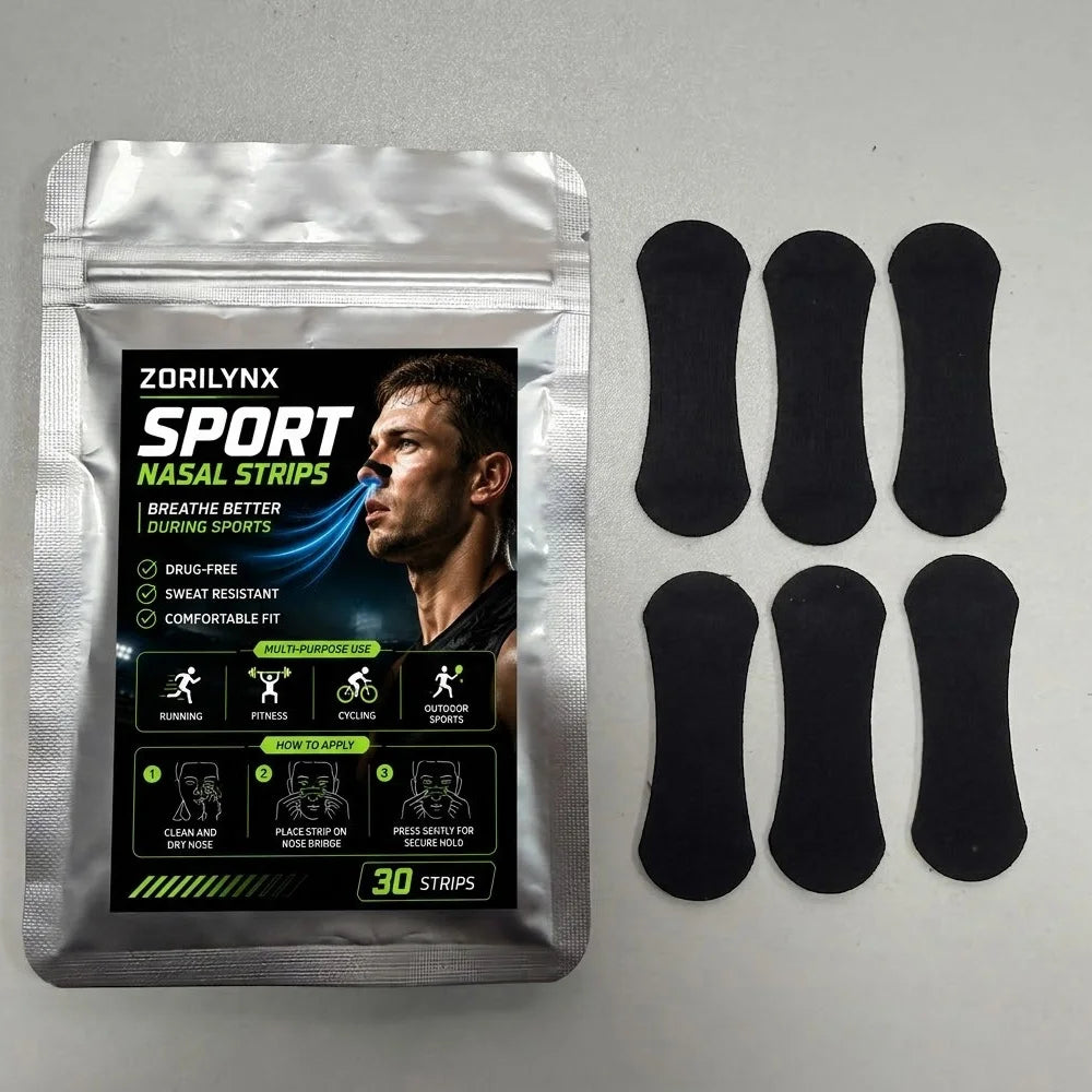Sport Nasal Strips Better Breathing Anti Snoring Nose Strips for Sleeping Running Exercise Care Accessories Equipment Tools Pack