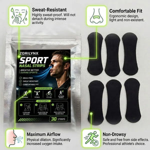 Sport Nasal Strips Better Breathing Anti Snoring Nose Strips for Sleeping Running Exercise Care Accessories Equipment Tools Pack