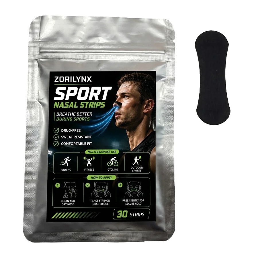 Sport Nasal Strips Better Breathing Anti Snoring Nose Strips for Sleeping Running Exercise Care Accessories Equipment Tools Pack