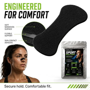 Sport Nasal Strips Better Breathing Anti Snoring Nose Strips for Sleeping Running Exercise Care Accessories Equipment Tools Pack