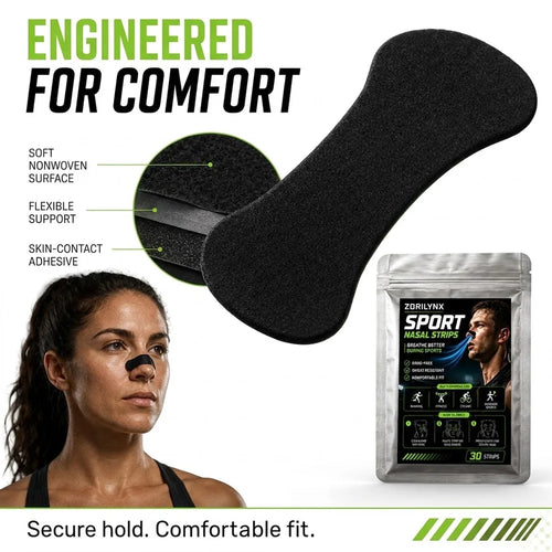 Sport Nasal Strips Better Breathing Anti Snoring Nose Strips for Sleeping Running Exercise Care Accessories Equipment Tools Pack
