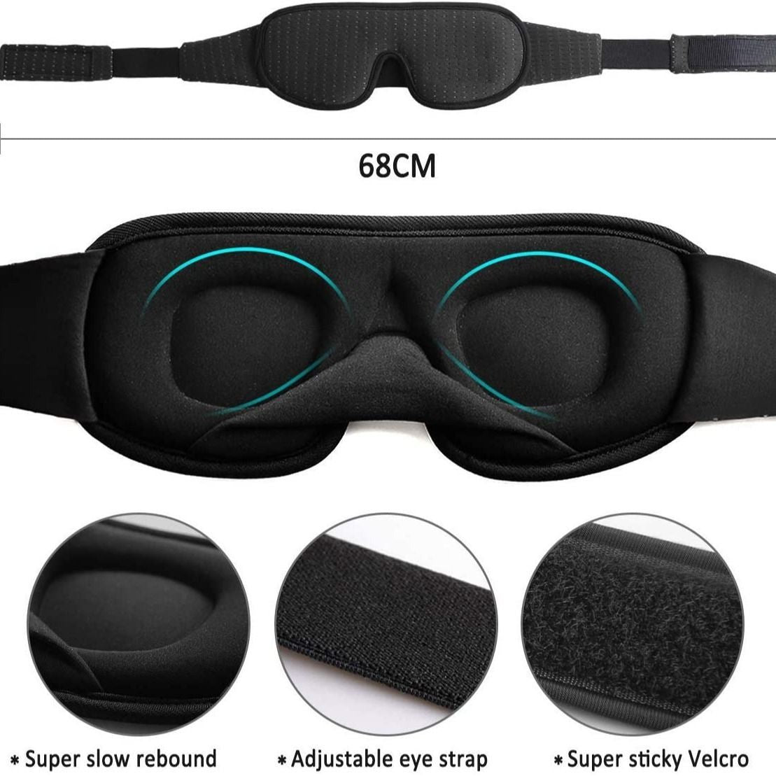 Antifaz 3D blackout Dozze