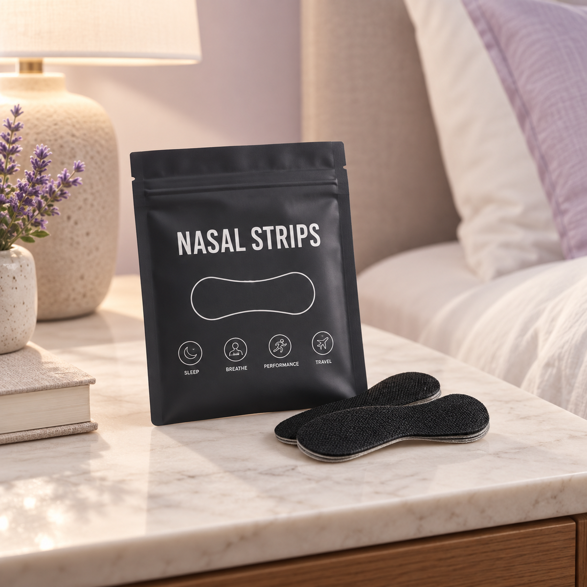 Tiras nasales Dozze en dormitorio premium